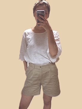 「BOBSON（ボブソン）のアイテム」を使った、rihoさん（レディース・164cm）の夏コーディネート