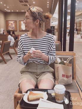 「BOBSON（ボブソン）のアイテム」を使った、rihoさん（レディース・164cm）の夏コーディネート