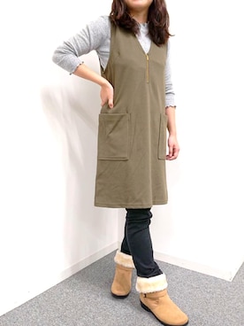 「BELLUNA PLUS（ベルーナ）のアイテム」を使った、belluna plusさん（レディース・153cm）の秋コーディネート