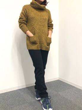 「FILA（フィラ）のアイテム（シューズ）」を使った、belluna plusさん（レディース・153cm）の秋コーディネート