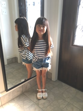 momohinaさん（キッズ・110cm）の夏コーディネート
