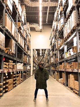 「adidas originals」｜「アイテム（モッズコート）」を使った、トヲルさん（メンズ・180cm）の冬コーディネート