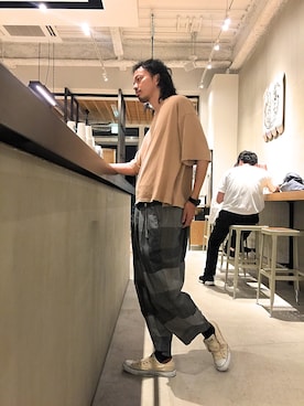 「CASPER JOHN AIVER（キャスパージョンアイバー）のアイテム」を使った、トヲルさん（メンズ・180cm）の夏コーディネート