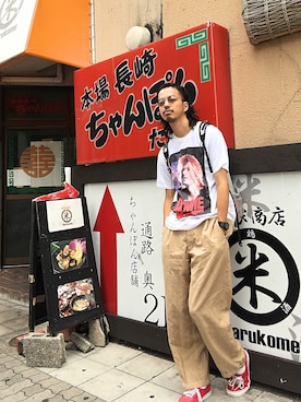 「Bowie」｜トヲルさん（メンズ・180cm）の夏コーディネート