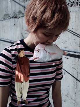 「YANTOR（ヤントル）のアイテム（パンツ）」を使った、トヲルさん（メンズ・180cm）の秋コーディネート
