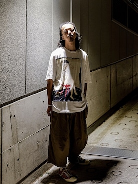 「is-ness（イズネス）のアイテム（パンツ）」を使った、トヲルさん（メンズ・180cm）の秋コーディネート