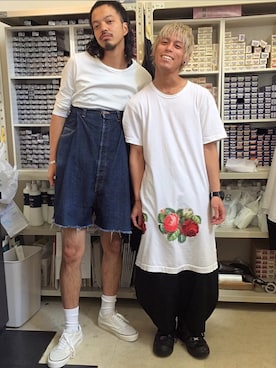 「diddlediddle（ディドルディドル）のアイテム（トップス）」を使った、トヲルさん（メンズ・180cm）の秋コーディネート