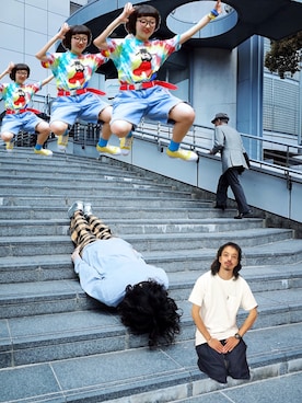 「HIRO（ヒロ）のアイテム（パンツ）」を使った、トヲルさん（メンズ・180cm）の秋コーディネート