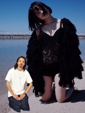 「HIRO（ヒロ）のアイテム（パンツ）」を使った、トヲルさん（メンズ・180cm）の冬コーディネート