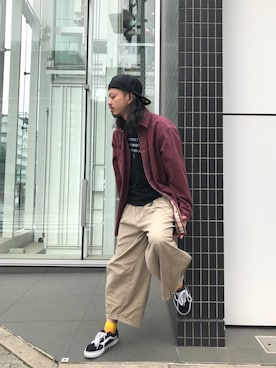 「is-ness（イズネス）のアイテム」を使った、トヲルさん（メンズ・180cm）の秋コーディネート