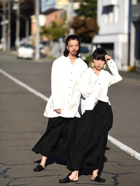 「BISHOOL（ビシュール）のアイテム（パンツ）」を使った、トヲルさん（メンズ・180cm）の秋コーディネート