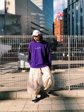 「WISM（ウィズム）のアイテム（帽子）」を使った、トヲルさん（メンズ・180cm）の冬コーディネート