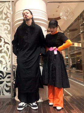 「BISHOOL（ビシュール）のアイテム（パンツ）」を使った、トヲルさん（メンズ・180cm）の冬コーディネート