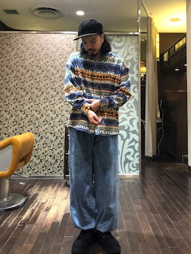 「URBAN RESEARCH（アーバンリサーチ）のアイテム（帽子）」を使った、トヲルさん（メンズ・180cm）の冬コーディネート