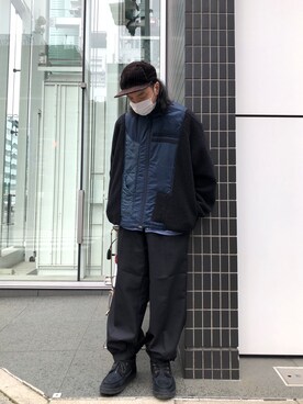 「URBAN RESEARCH（アーバンリサーチ）のアイテム（帽子）」を使った、トヲルさん（メンズ・180cm）の冬コーディネート