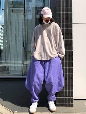 「WISM（ウィズム）のアイテム（帽子）」を使った、トヲルさん（メンズ・180cm）の春コーディネート