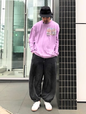 「UNIQLO（ユニクロ）の50色ソックス（消臭機能付き）（ソックス/靴下）」を使った、トヲルさん（メンズ・180cm）の春コーディネート