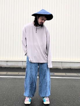 「WISM（ウィズム）のアイテム」を使った、トヲルさん（メンズ・180cm）の春コーディネート