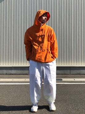 オレンジパーカー のメンズ人気ファッションコーディネート ユーザー Wearista Wear