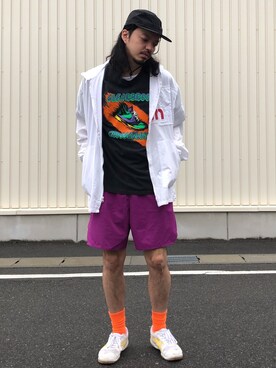 「JOURNAL STANDARD relume（ジャーナルスタンダード　レリューム）のアイテム（パンツ）」を使った、トヲルさん（メンズ・180cm）の春コーディネート