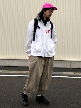 「is-ness（イズネス）のアイテム」を使った、トヲルさん（メンズ・180cm）の夏コーディネート