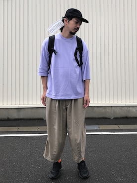 「is-ness（イズネス）のアイテム」を使った、トヲルさん（メンズ・180cm）の夏コーディネート