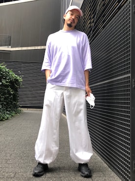 「WISM（ウィズム）のアイテム（帽子）」を使った、トヲルさん（メンズ・180cm）の夏コーディネート