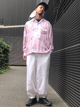 「URBAN RESEARCH（アーバンリサーチ）のアイテム（帽子）」を使った、トヲルさん（メンズ・180cm）の夏コーディネート