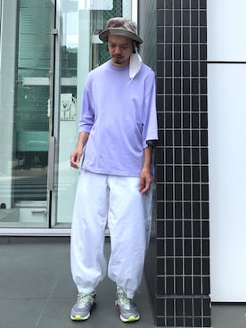 「スボーツミックス」｜「アイテム（帽子）」を使った、トヲルさん（メンズ・180cm）の夏コーディネート