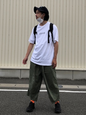 「is-ness（イズネス）のアイテム」を使った、トヲルさん（メンズ・180cm）の夏コーディネート