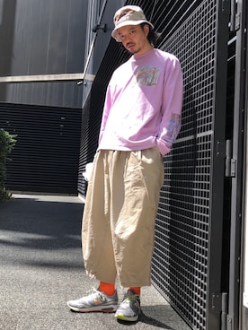 「is-ness（イズネス）のアイテム」を使った、トヲルさん（メンズ・180cm）の秋コーディネート