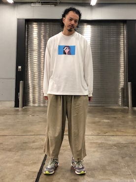 「is-ness（イズネス）のアイテム」を使った、トヲルさん（メンズ・180cm）の秋コーディネート
