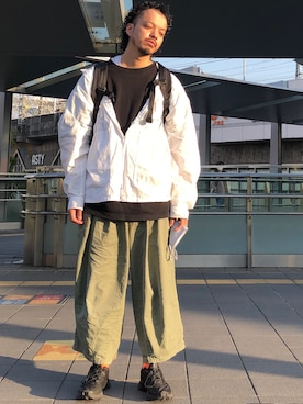 「is-ness（イズネス）のアイテム」を使った、トヲルさん（メンズ・180cm）の秋コーディネート