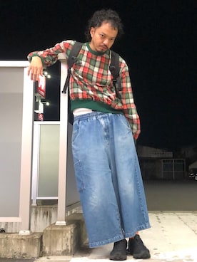 「WISM（ウィズム）のアイテム」を使った、トヲルさん（メンズ・180cm）の秋コーディネート