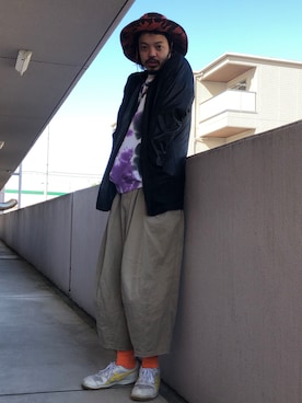 「is-ness（イズネス）のアイテム」を使った、トヲルさん（メンズ・180cm）の秋コーディネート