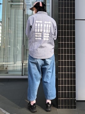 「CPH（シーピーエイチ）のアイテム（キャップ）」を使った、トヲルさん（メンズ・180cm）の秋コーディネート