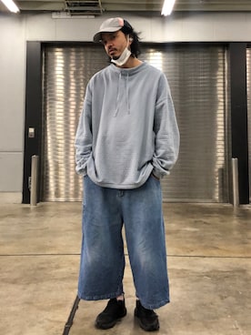 「CPH（シーピーエイチ）のアイテム（キャップ）」を使った、トヲルさん（メンズ・180cm）の秋コーディネート