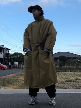 「URBAN RESEARCH（アーバンリサーチ）のアイテム（帽子）」を使った、トヲルさん（メンズ・180cm）の冬コーディネート