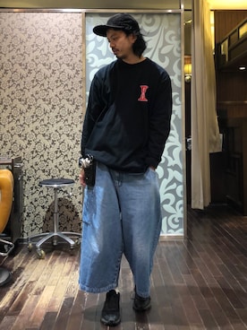 「URBAN RESEARCH（アーバンリサーチ）のアイテム（帽子）」を使った、トヲルさん（メンズ・180cm）の冬コーディネート