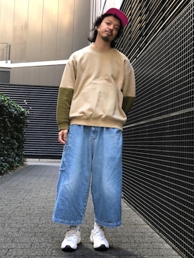 「WISM（ウィズム）のアイテム」を使った、トヲルさん（メンズ・180cm）の冬コーディネート