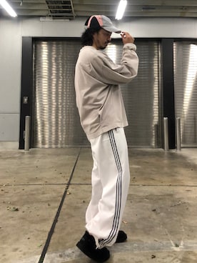 「CPH（シーピーエイチ）のアイテム（キャップ）」を使った、トヲルさん（メンズ・180cm）の冬コーディネート