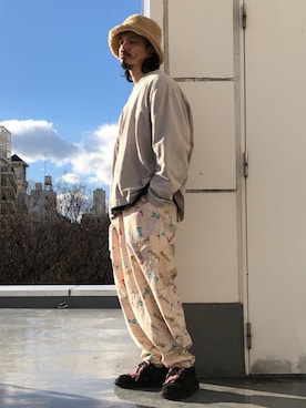 「WISM（ウィズム）のアイテム」を使った、トヲルさん（メンズ・180cm）の冬コーディネート