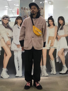 「MANASTASH（マナスタッシュ）のアイテム」を使った、トヲルさん（メンズ・180cm）の冬コーディネート