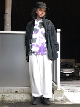 「is-ness（イズネス）のアイテム」を使った、トヲルさん（メンズ・180cm）の春コーディネート