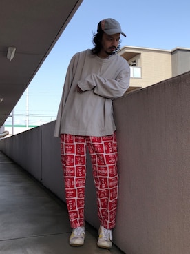 「CPH（シーピーエイチ）のアイテム（キャップ）」を使った、トヲルさん（メンズ・180cm）の春コーディネート