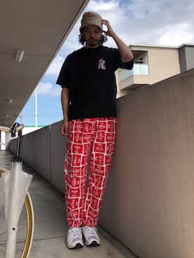 「Dunno（ドノウ）のアイテム」を使った、トヲルさん（メンズ・180cm）の春コーディネート