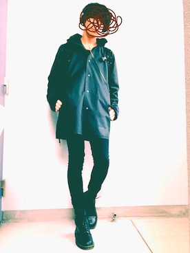 「STUTTERHEIM（ストゥッテルハイム）のアイテム（その他アウター）」を使った、Calimeroさん（メンズ・176cm）の春コーディネート