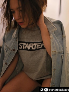 「STARTER BLACK LABEL（スターターブラックレーベル）のアイテム（トップス）」を使った、riya matsudaさん（レディース・160cm）の春コーディネート