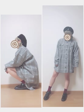 「rps（アールピーエス）のアイテム（シューズ）」を使った、しゃらちゃんさん（レディース・152cm）の冬コーディネート