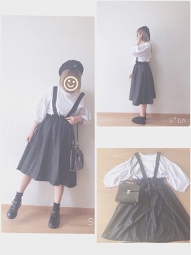 「rps（アールピーエス）のアイテム（シューズ）」を使った、しゃらちゃんさん（レディース・152cm）の春コーディネート